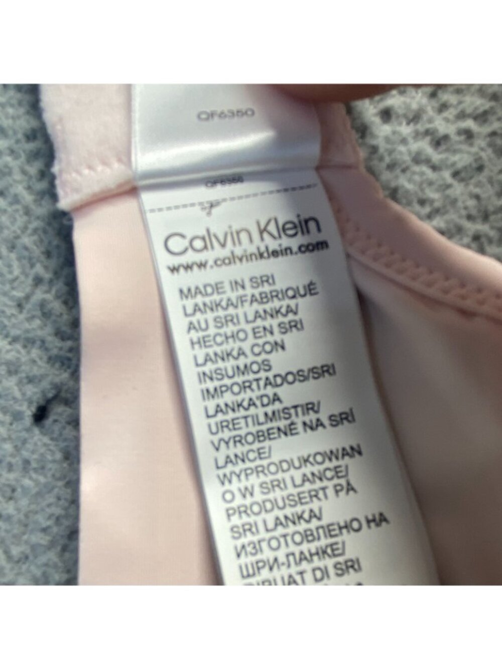 Calvin Klein Perfectly Fit Flex Lightly Lined Wirefree Bralette pink Size XL NEW - Picture 8 of 11